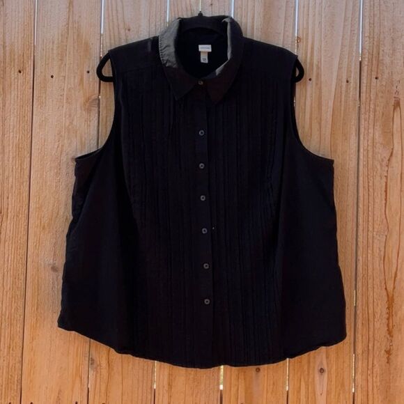 Take 50% OFF- Merona Women’s Sleeveless Shirt, Size-26W - Picture 1 of 6